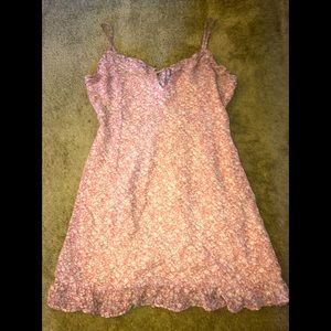 Dress Forum Pink Floral Large Mini Dress